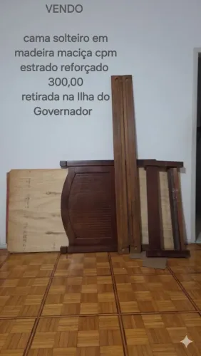 CAMA SOLTEIRO MADEIRA