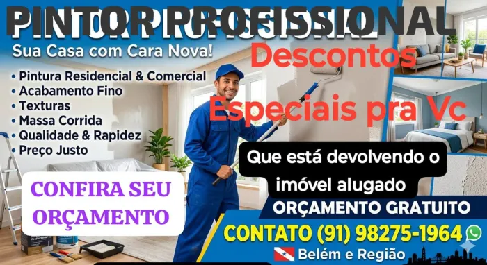 Pintor Profissional Disponível 