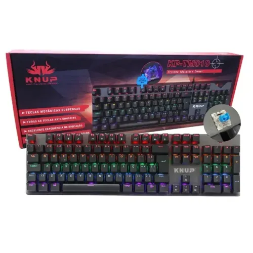 Teclado Gamer Mecânico Knup KP-TM010