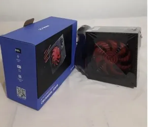 Fonte Gamer ATX 500W Crusader Preta Fortrek