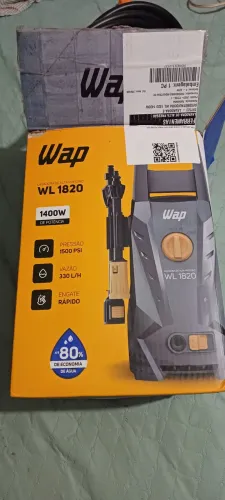 Lavadora de Alta Pressão WAP WL 1820 1400W com Stop Total, Jato Leque e Concentrado
