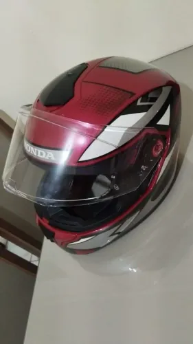 Capacete NOVO Honda HF3 2025 ORIGINAL, Tam. 56, Vermelho Vinho.