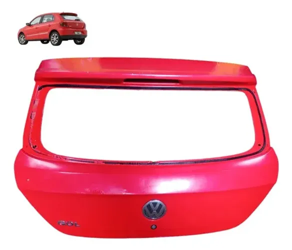 Tampa Traseira Porta Malas Gol G5 2008 2009 2010 2012 Riscos Vermelho