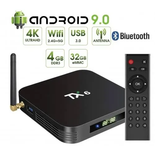 Smart TV Box 4GB Ram + 32GB de Armazenamento