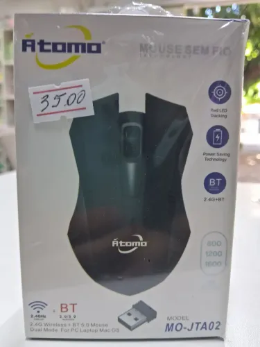 Mouse sem Fio Átomo MO-JTA02