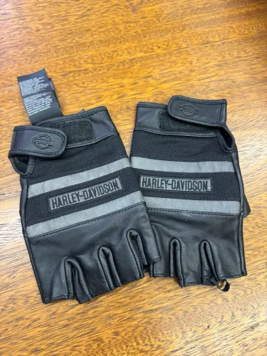 Luva motociclista Harley Davidson 80% couro genuíno tamanho M