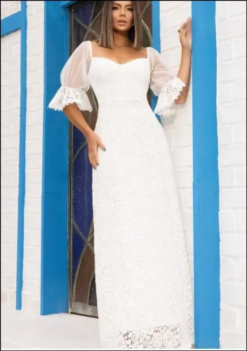 Vestido para ensaios e/ou cerimônia casamento 