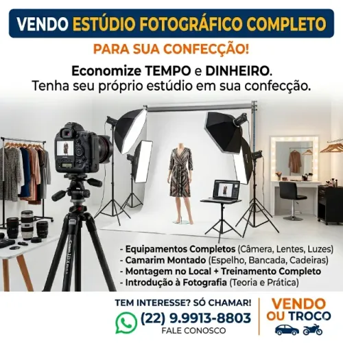 Estúdio Fotográfico Completo