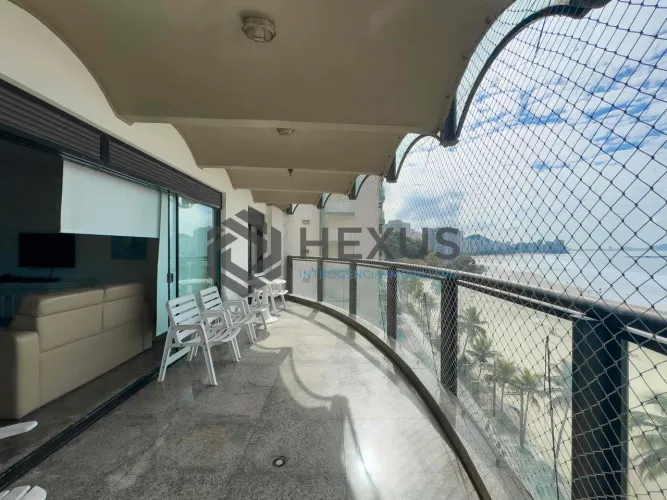 Apartamento frente mar com varanda gourmet vista mar e lazer na Praia das Asturias, Guaruj