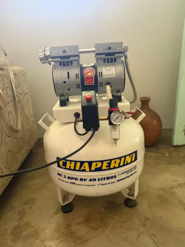 Motocompressor Odontológico BPO Isento de Óleo 5 Pés 40L CHIAPERINI