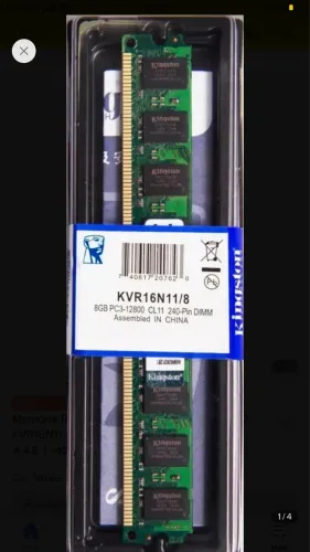 Memória ram Kingston 8gb ddr3 1600mhz