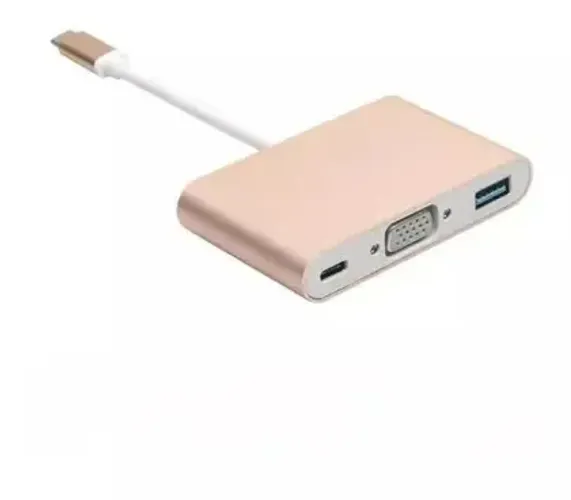 Adaptador USB-C para VGA e USB 3.0 + Tipo C IT Blue LE-4119 Loja Coimbra Computadores
