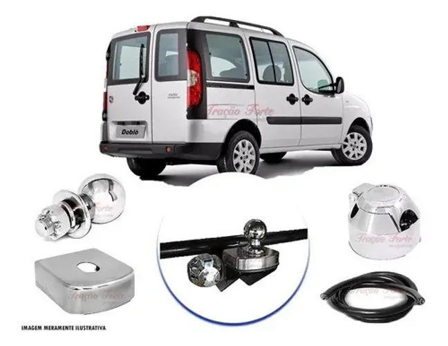 Engate Reboque Rabicho Fixo Fiat Doblô 400kg
