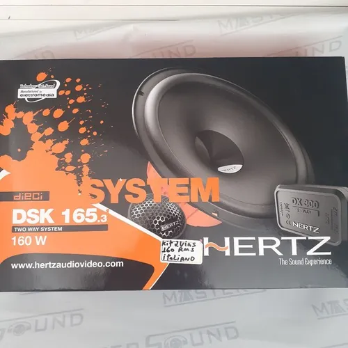 Kit 2 vias. HERTZ. DSK 165.3. Italiano. 66. 160RMS. Garantia. Novo. Instalado. 