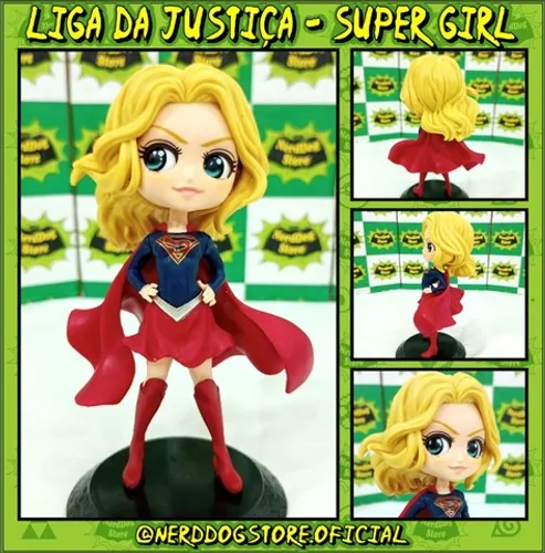 Action Figure Kara Danvers - Super Girl Dc Liga da Justiça Krypton Superman- NerdDog Store