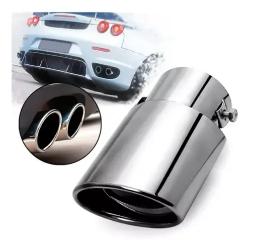 Ponteira De Escapamento Automotiva Universal Reta Aço Inox - Carchy