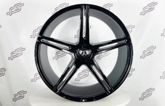 Rodas Asanti Wheels Preto Brilhante Blank - 22x10,5