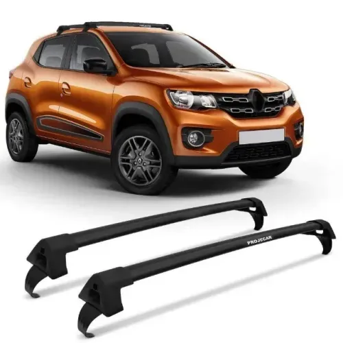 Rack Teto Renault Kwid 2018 - Preto - Projecar
