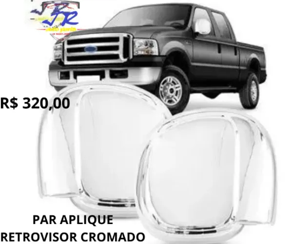 Par Apliques Retrovisores Cromados Amarok 2010 2011 2012 2013 2014 2015 2016 2017 2018 201