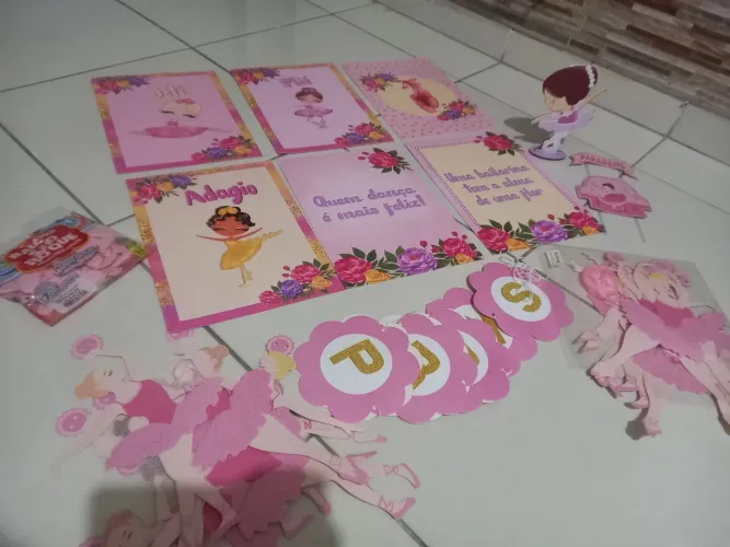 Decoração festa aniversário mesversário tema BAILARINA