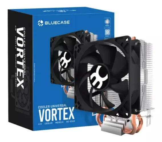 Cooler Universal Vortex Intel e AMD Alumínio e Cobre (BC-05UC) - Dissipação Eficiente