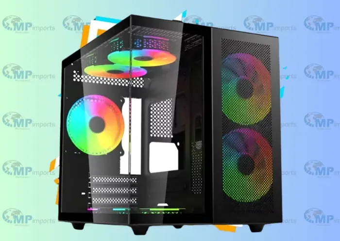 Loja MP Imports: Gabinete Gamer DT3 HyperFlow, super compacto, tipo aquário em vidro