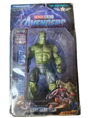 Figure Boneco Hero Legend Avengers Hulk 16CM Articulado Herói Vingadores Bruce Banner