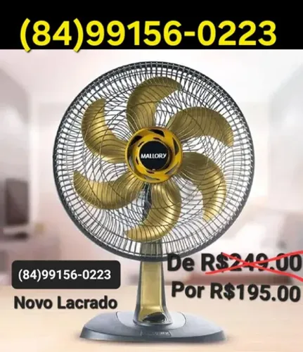 PROMOÇÃO VENTILADOR GRANDE MALLORY 2 EM 1 MESA E PAREDE-R$195.00 AVISTA. 