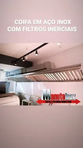 Coifas com exaustor sob medida, dutos industrial