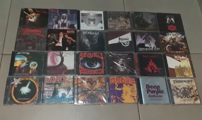 CDs Rock Heavy Metal 60 unidades coleção 