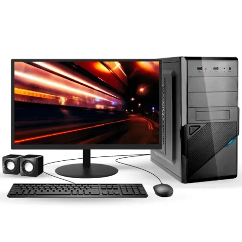 Computador Completo Intel I3 8gb Ssd 128gb Hd 500gb Monitor 20