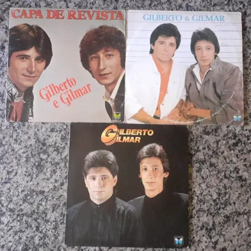 Lps - Gilberto & Gilmar - lote com 03 discos de vinil - música sertaneja