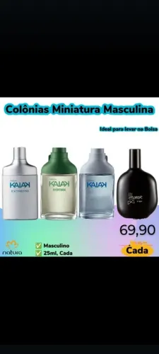Colônias miniaturas masculino 25ml 