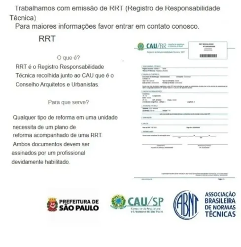 RRT Registro de responsabilidade técnica emitido na hora!