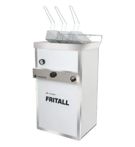 Fritadeira Industrial Gás Venâncio Fritall Água e Óleo 30 Litros