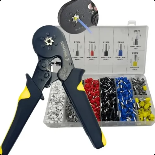 Alicate Crimpador para Terminais Tubulares com 1900 Peças BOM-3706