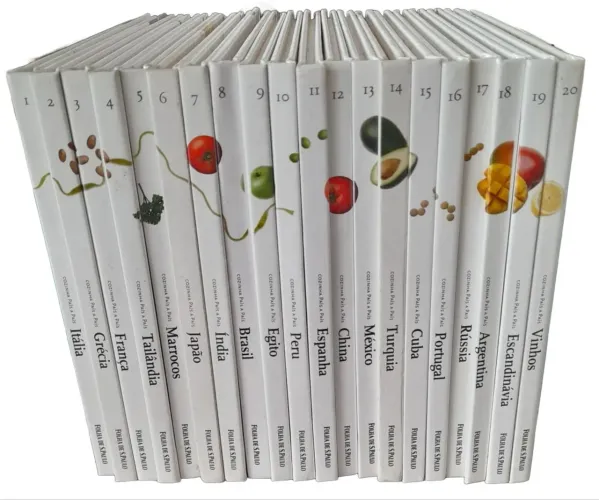 Coleção livros cozinha País A País - 20 volumes