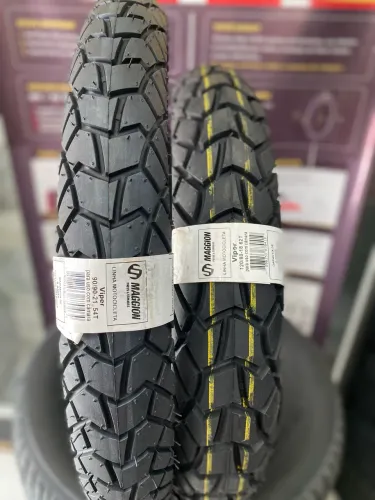 Par de pneus p/ XRE 300,LANDER Marca MAGGION (instalação grátis)
