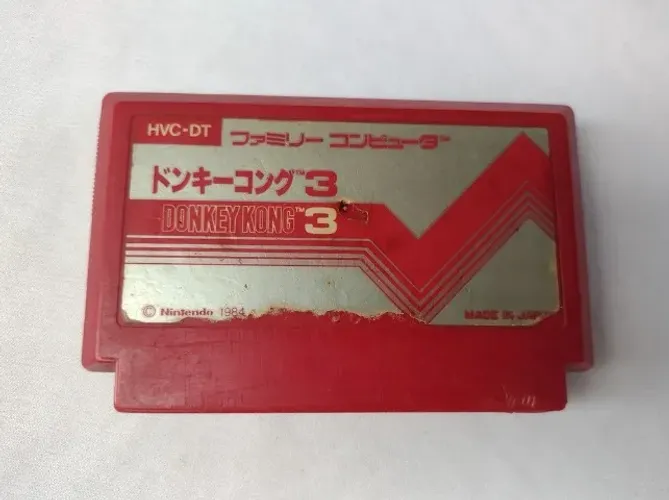 Donkey Kong 3 Cartucho Original Jp Com Desgastes Para Nes