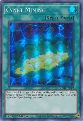 Yugioh!!! Yugioh!!! Cynet Mining Mp20-pt072 Super Rare