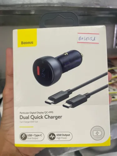 Carregador de Carro Baseus Dual Quick Charger 65W