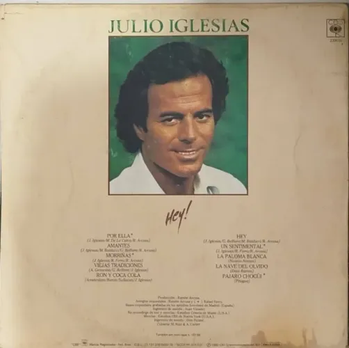 LP Disco Vinil Júlio Iglesias Hey