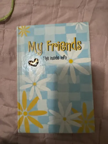 Diário antigo vintage de amigos 