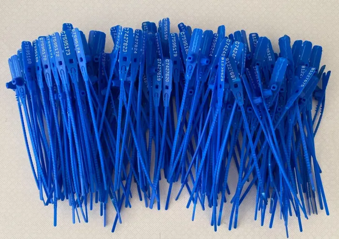Lacres de segurança 16cm Pacote com 220 unidades. 