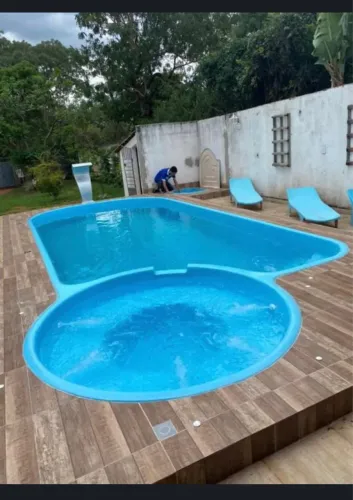 Piscina com spa integrada completa aquecida 