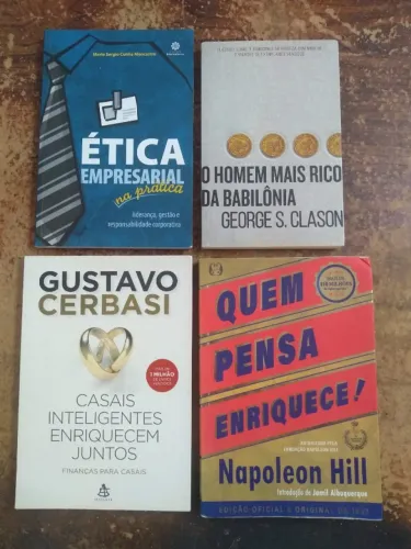 Livros Finanças Homem Mais rico da Babilonia quem pensa enriquece