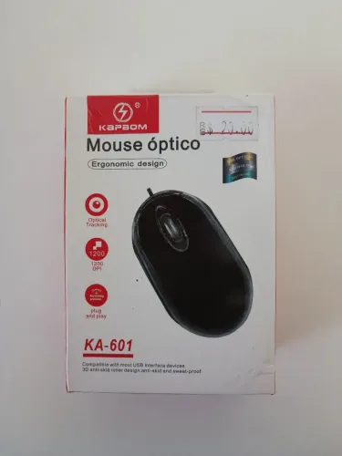 Mouse Óptico Ka-601 - 1200 DPI - Novo