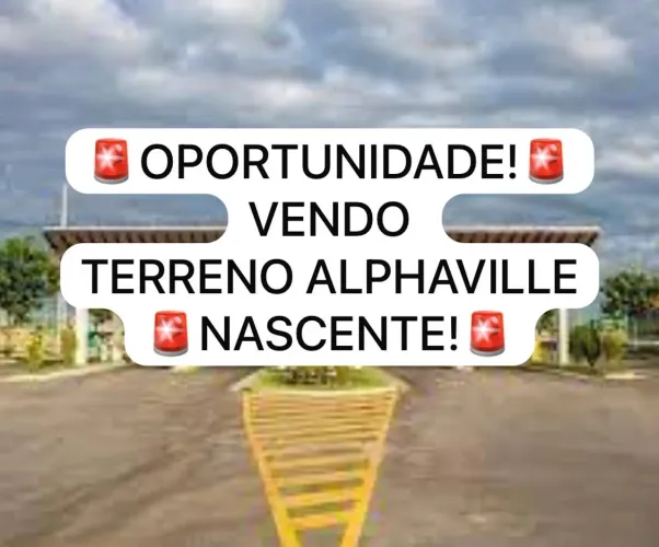 OPORTUNIDADE! TERRENO NASCENTE 300m2 NO ALPHAVILLE! 