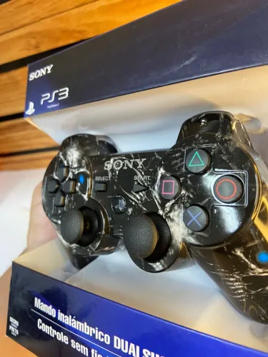 Controle Sem Fio Ps3 - Death Black Sony