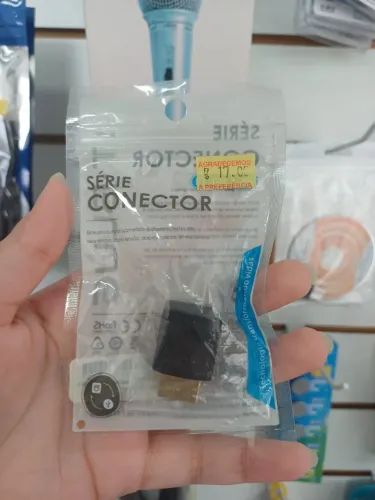 Conector HDMI Macho+HDMI Fêmea